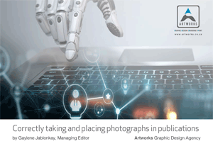 Correctly taking and placing photographs in publications